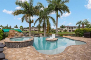 Pristine Waterfront Villa in Cape Coral with Lagoon Style Pool Spa and Boat Lift